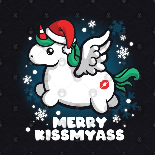 Unicorn merry kissmyass christmas by NemiMakeit